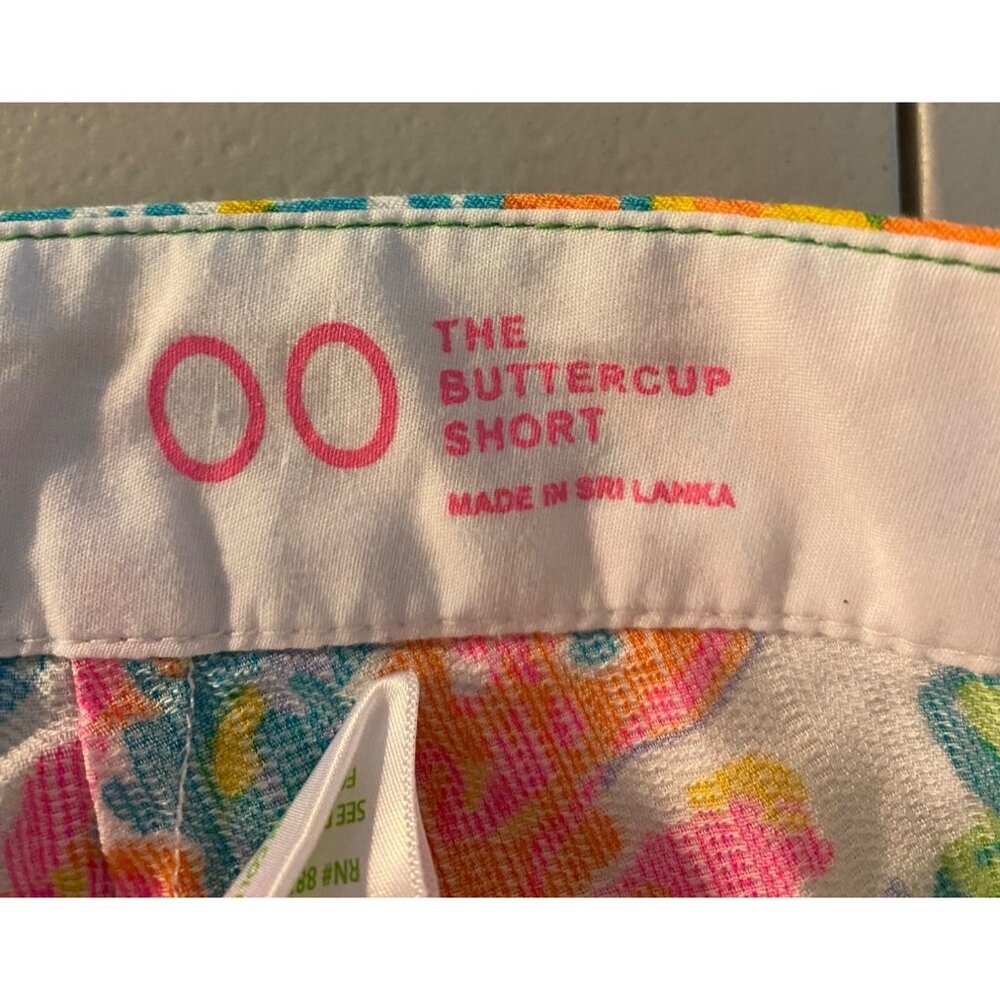 Lilly Pulitzer The Buttercup Short Multicolor Scalloped Hem Size 00 - Picture 4 of 9